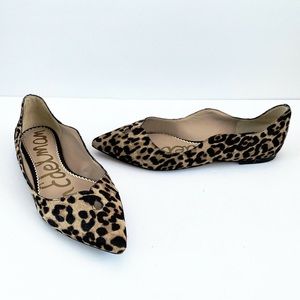 Sam Edelman Leopard Fur Flats